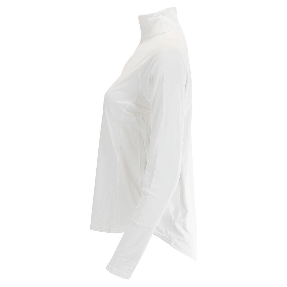 Women's Relaxed Mock Zip Tennis Top Womens Apparel BLOQUV