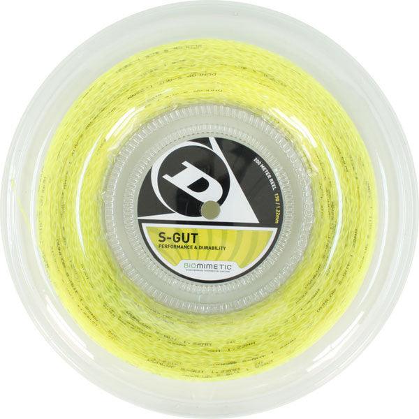 S-Gut 17G Yellow Tennis String Reel Strings DUNLOP Default Title