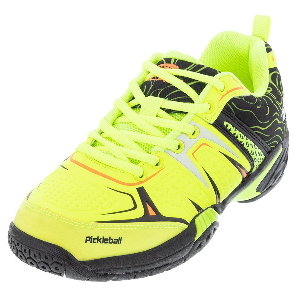 Unisex DinkShot Pickleball Shoes Lime and Black Shoes ACACIA