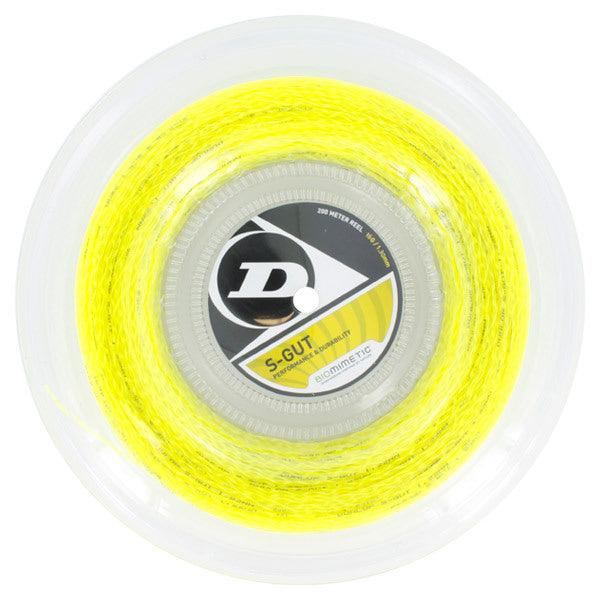 S-Gut 16G Yellow Tennis String Reel Strings DUNLOP Default Title