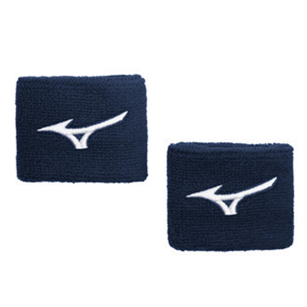 2-Inch Wristbands G2 Navy MIZUNO ONE_SIZE Blue