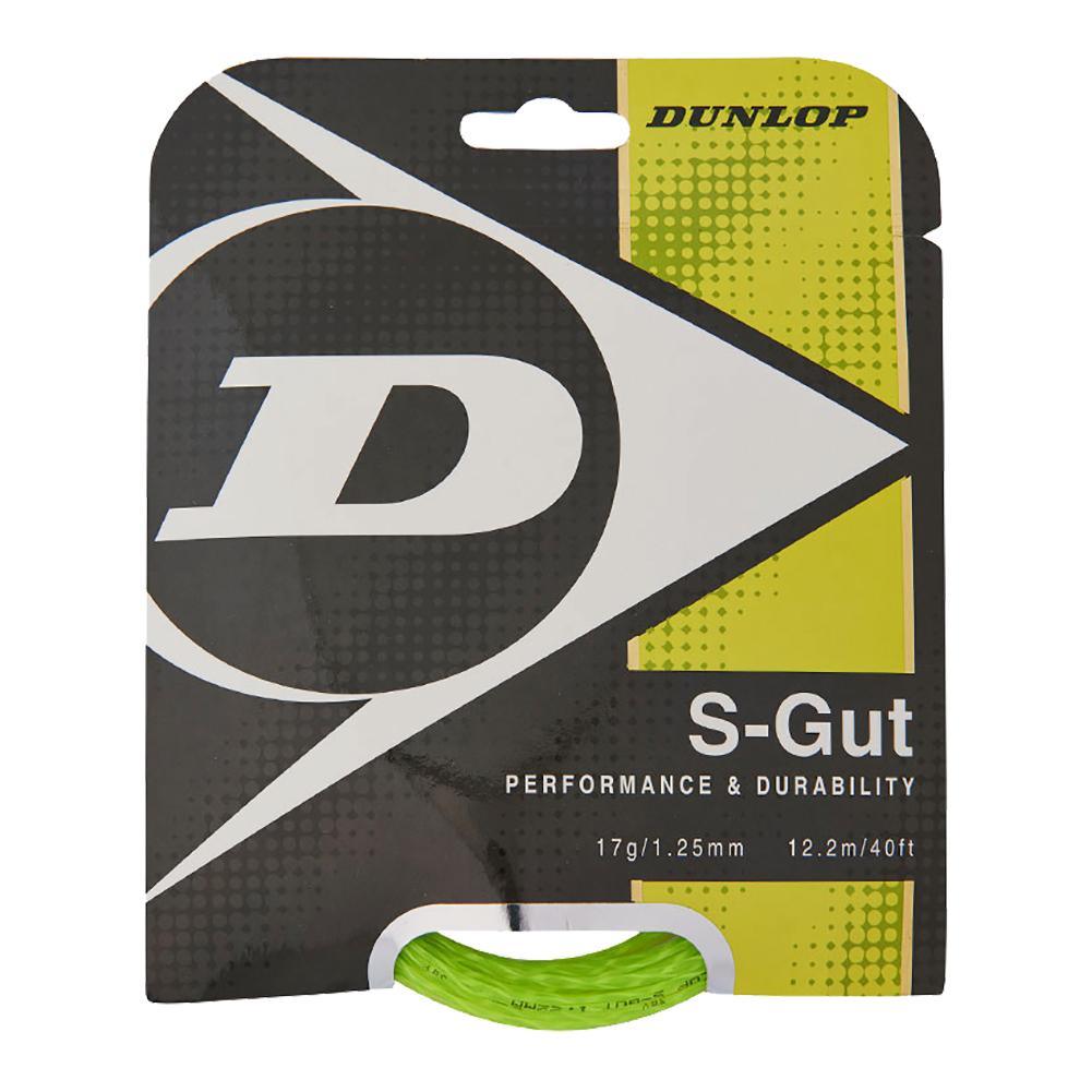 S-Gut 17G Green Tennis String STRINGS DUNLOP Green
