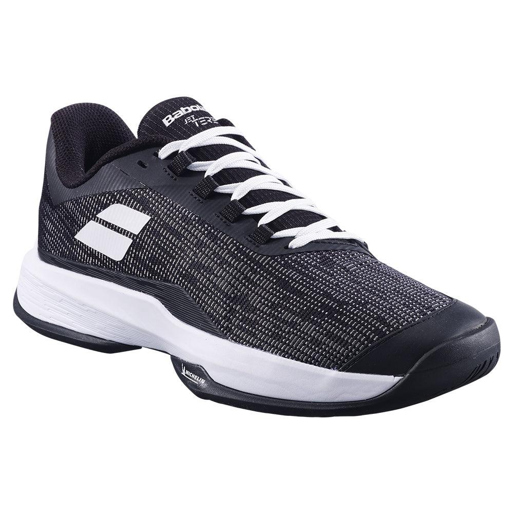 Men`s Jet Tere 2 Tennis Shoes Black and White BABOLAT