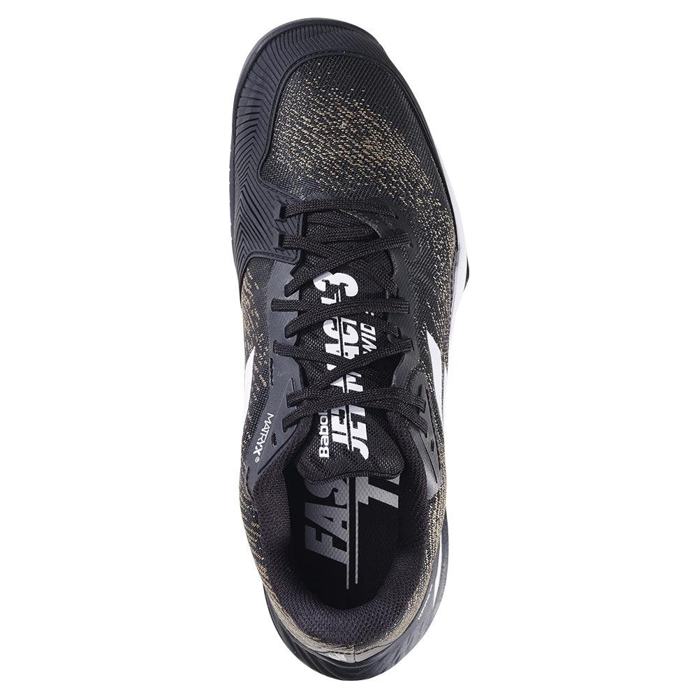 Men`s Jet Mach 3 Tennis Shoes Black and White BABOLAT