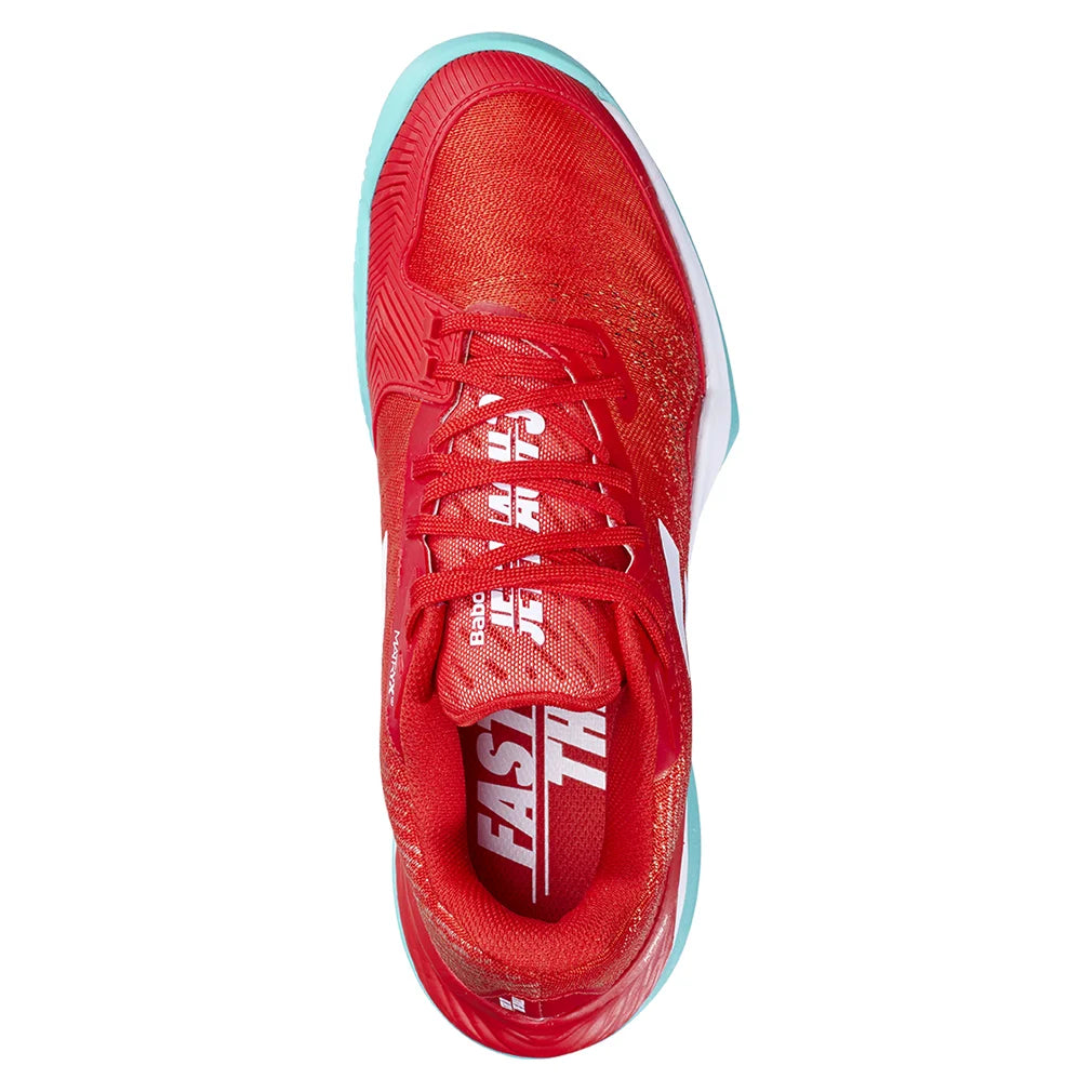 Women`s Jet Mach 3 Tennis Shoes Fiesta Red BABOLAT