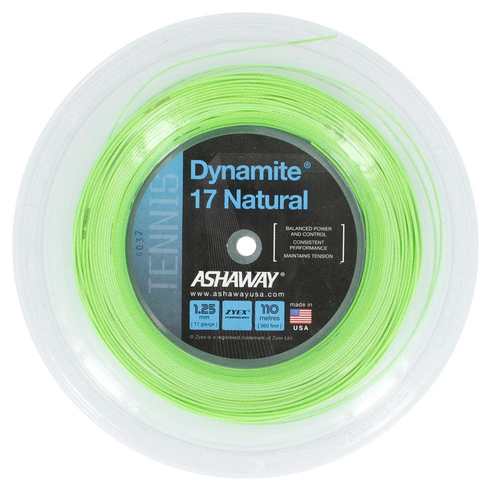 Dynamite 17 Natural Reel Tennis String Optic Green Strings ASHAWAY Default Title