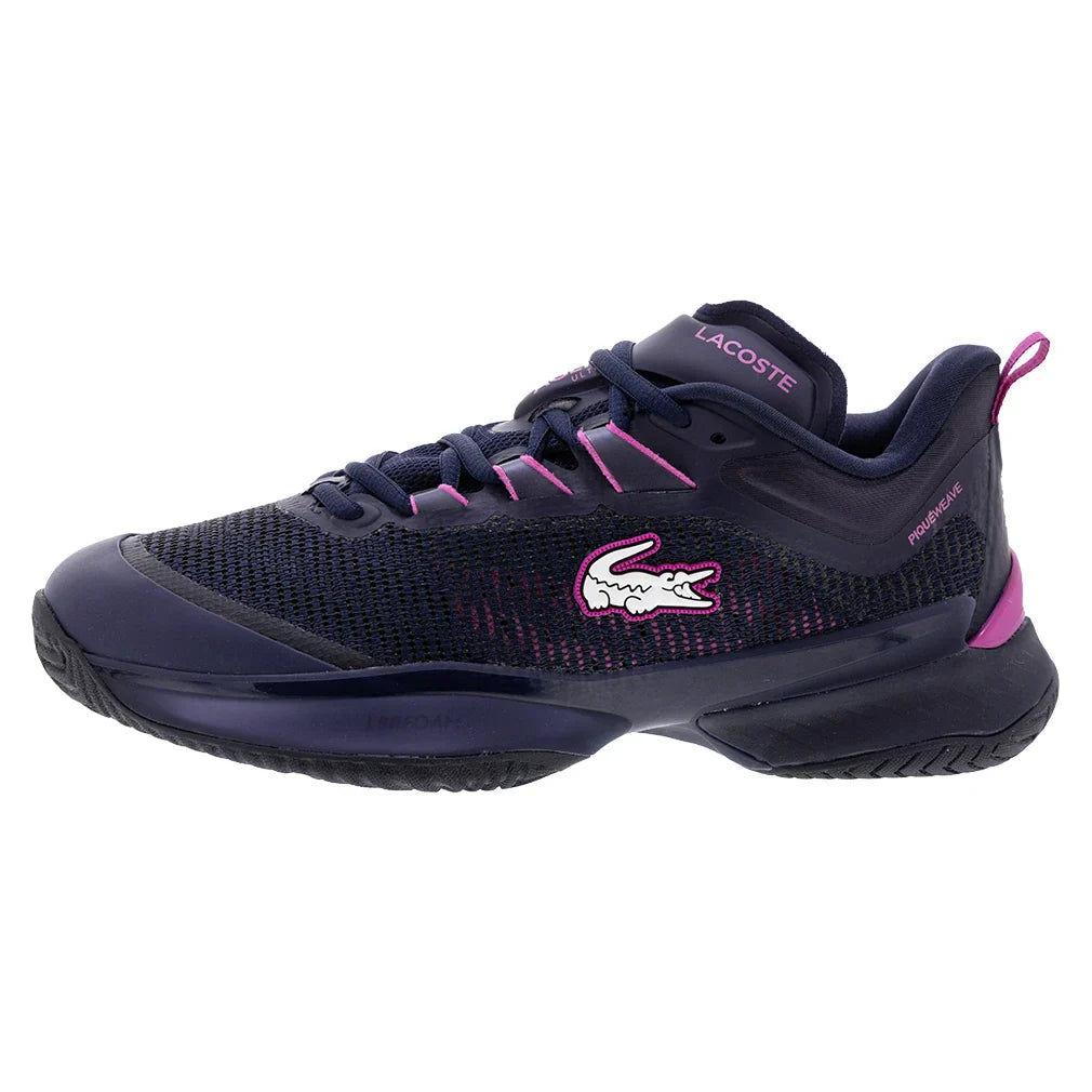 Women`s AG-LT25 Ultra Tennis Shoes Navy and Pink LACOSTE