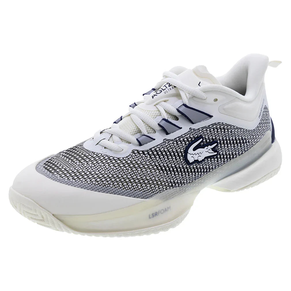 Women`s AG-LT25 Ultra Tennis Shoes Off White and Navy LACOSTE 5 White
