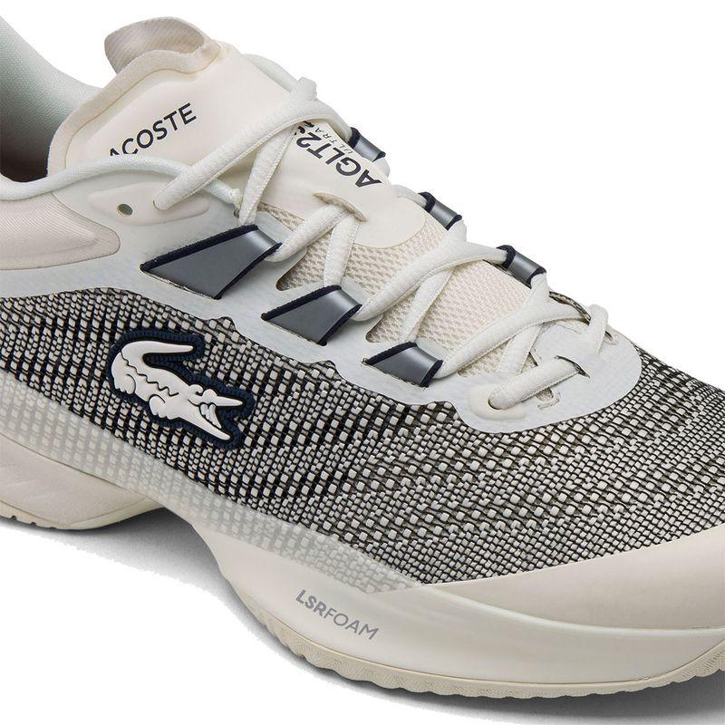 Women`s AG-LT25 Ultra Tennis Shoes Off White and Navy LACOSTE
