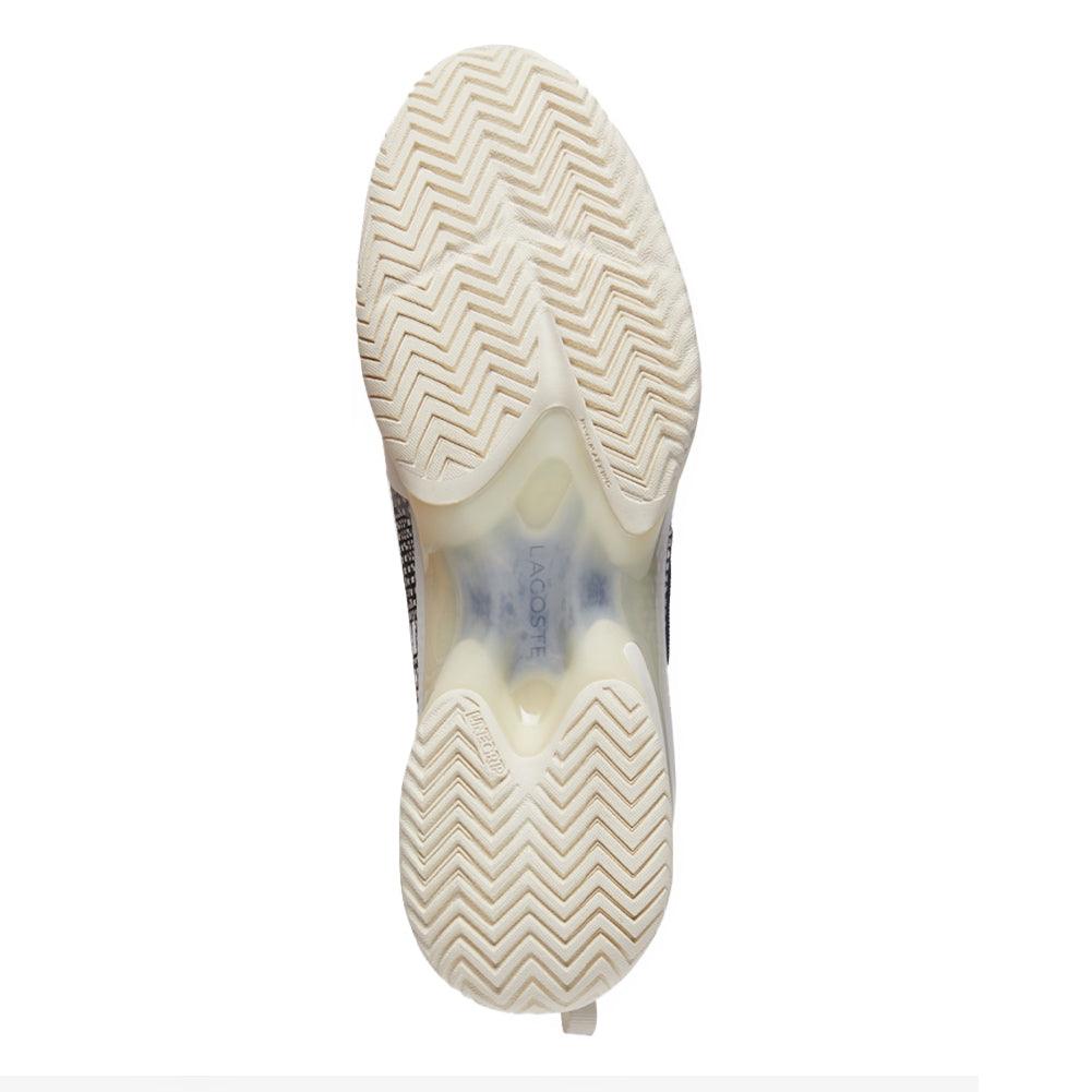 Men`s AG-LT23 Ultra Tennis Shoes Off White and Navy LACOSTE