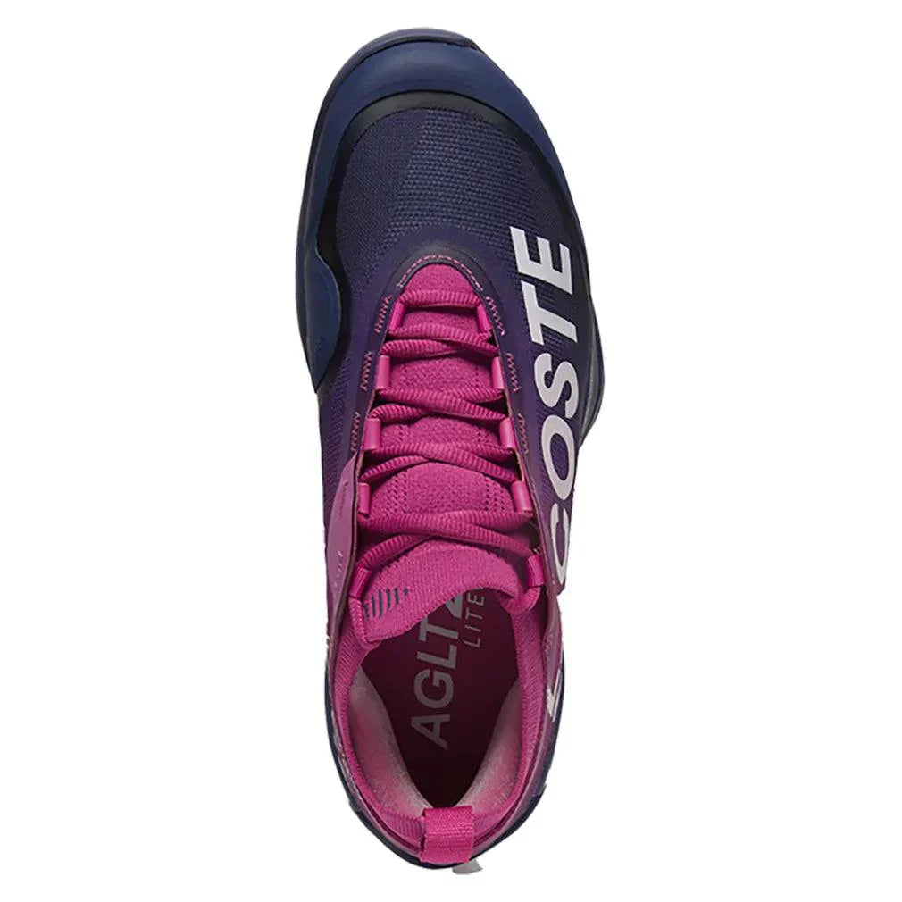 Men`s AG-LT25 Lite Tennis Shoes Pink and Dark Blue LACOSTE