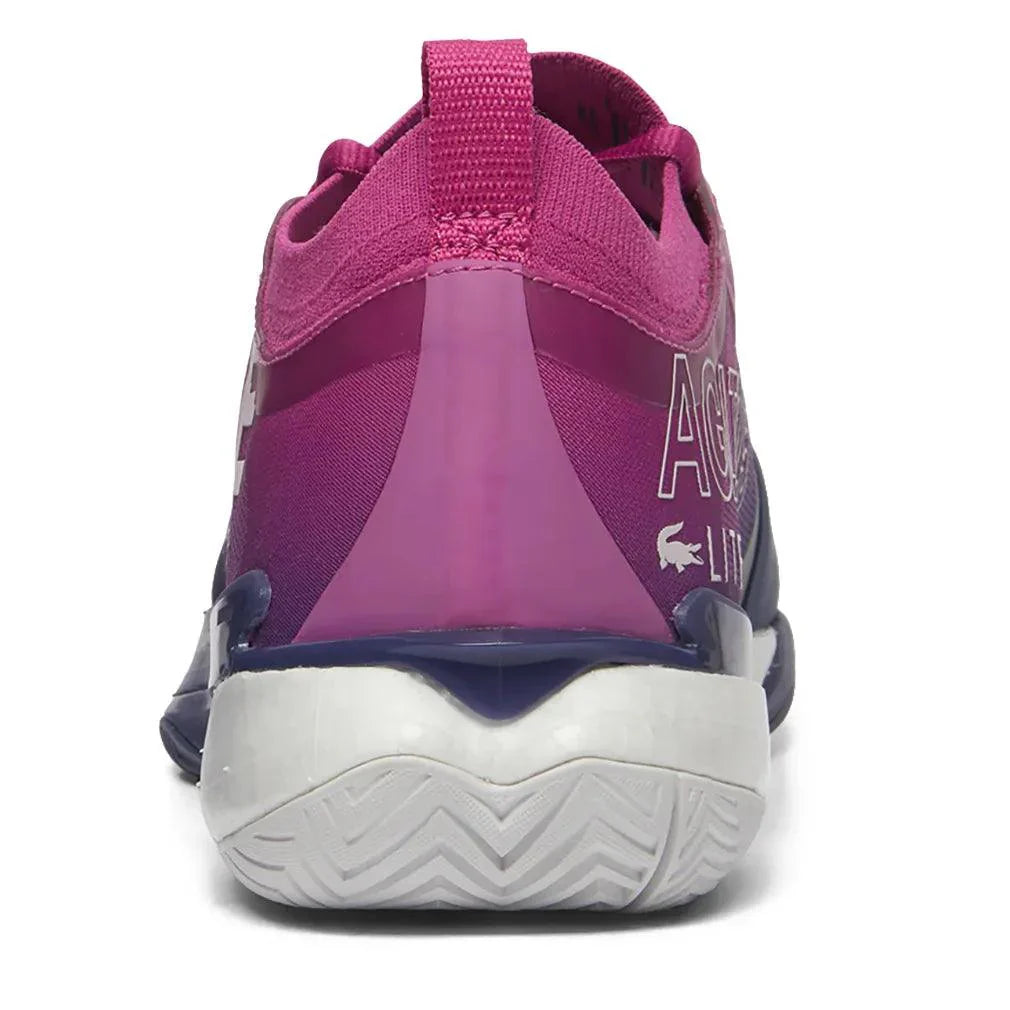 Men`s AG-LT25 Lite Tennis Shoes Pink and Dark Blue LACOSTE