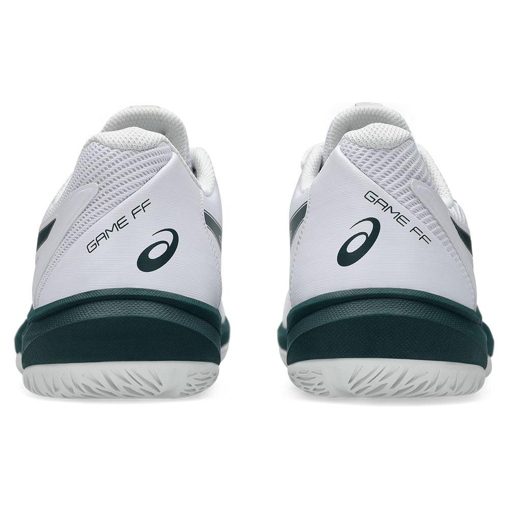 Men`s Game FF Tennis Shoes White and Saxon Green ASICS