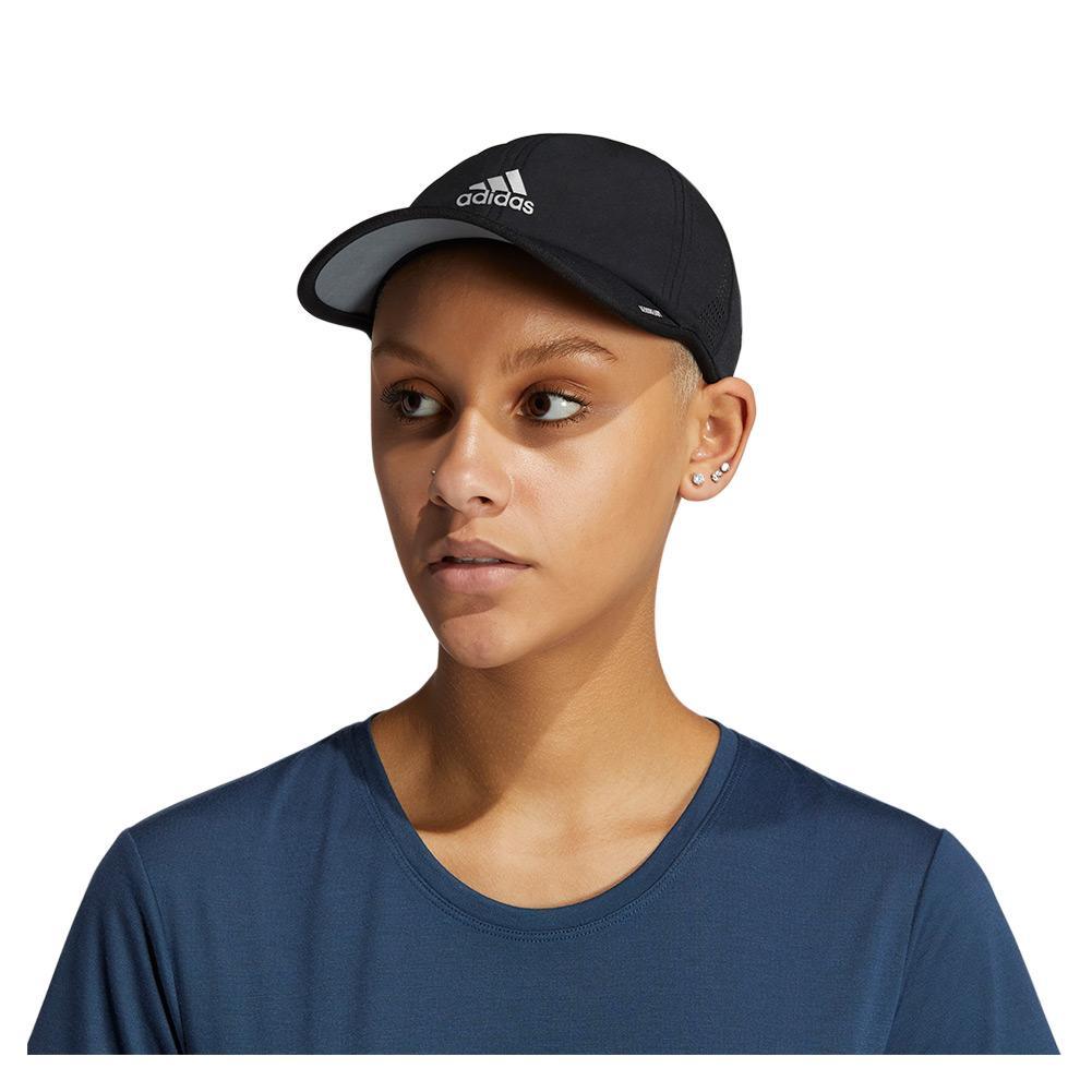 Women`s Superlite 2 Cap Black and Silver Reflective Womens Apparel ADIDAS