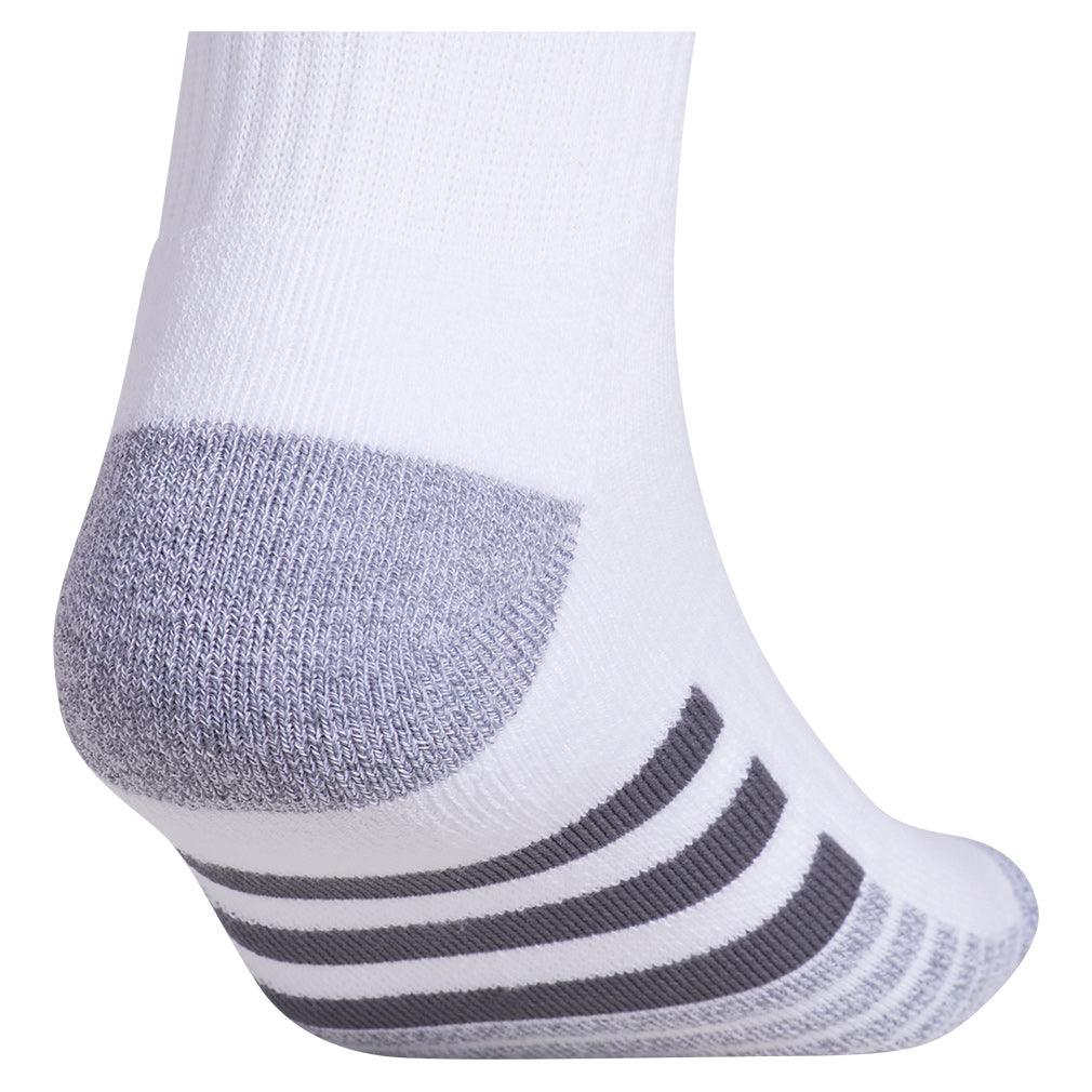 Men`s Cushioned 3.0 3 Pack Crew Tennis Socks White and Onix Grey SOCKS ADIDAS