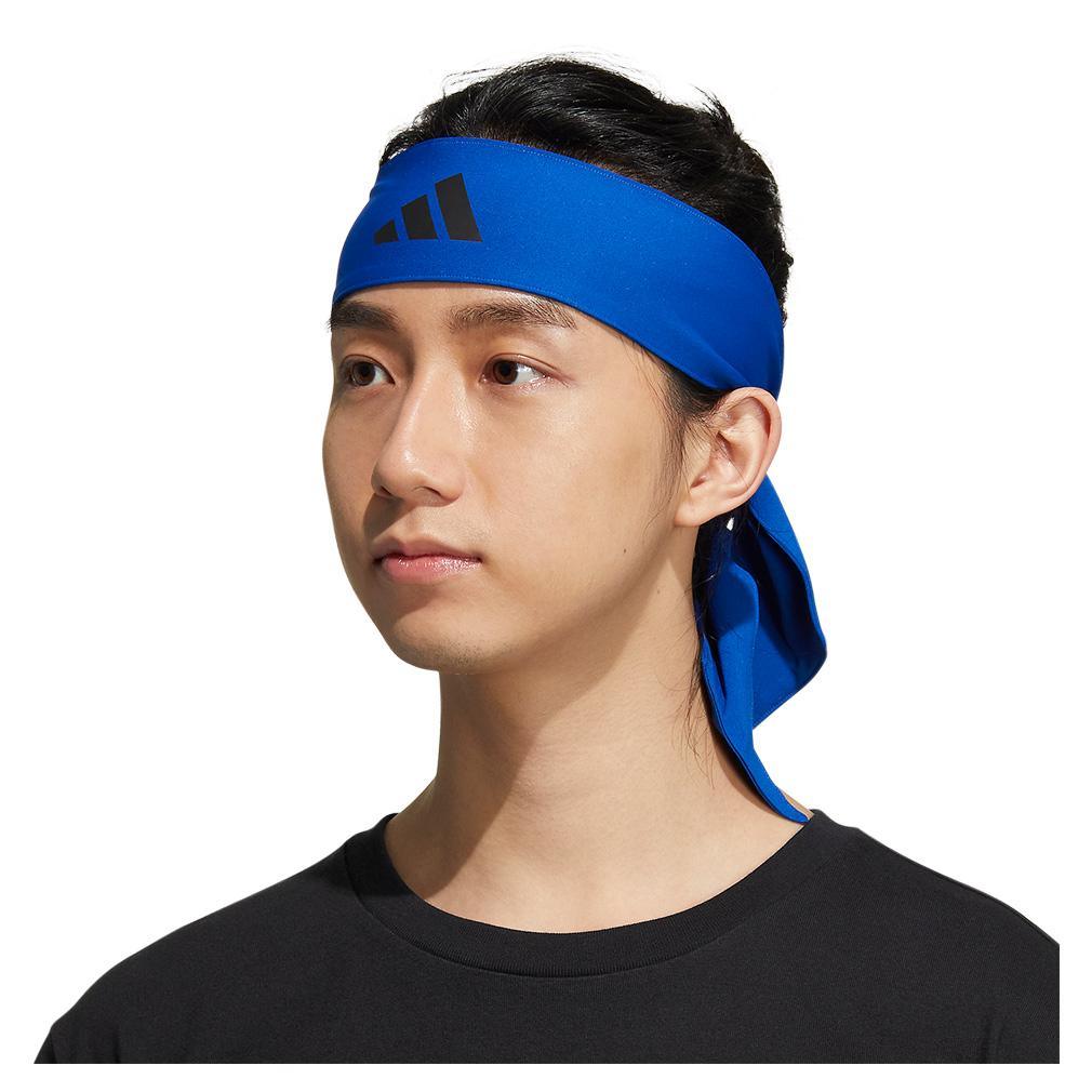 Alphaskin Tie 2 Headband Collegiate Royal Blue and Black Womens Apparel ADIDAS