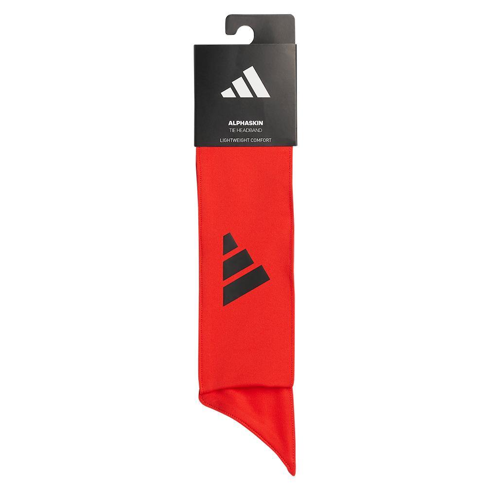 Alphaskin Tie 2 Headband Red and Black Womens Apparel ADIDAS