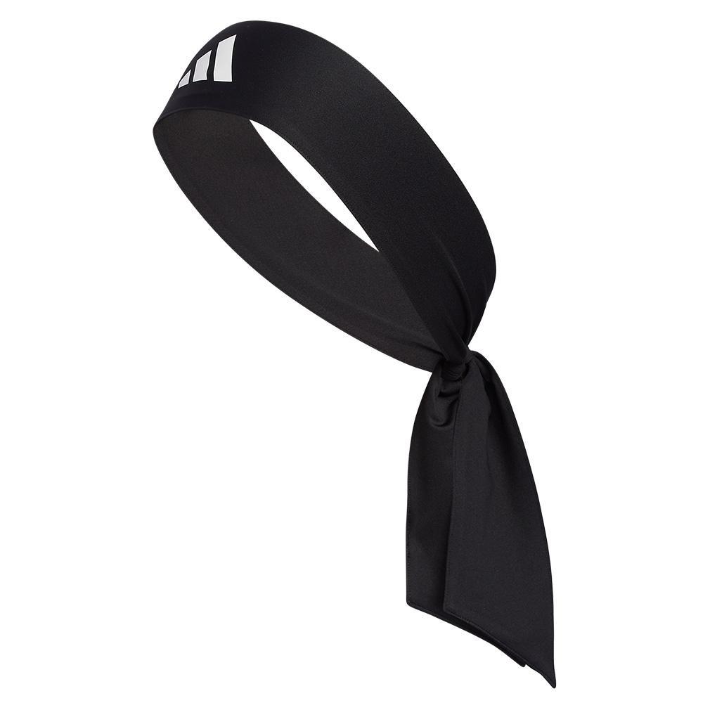 Alphaskin Tie 2 Headband Black and White Womens Apparel ADIDAS