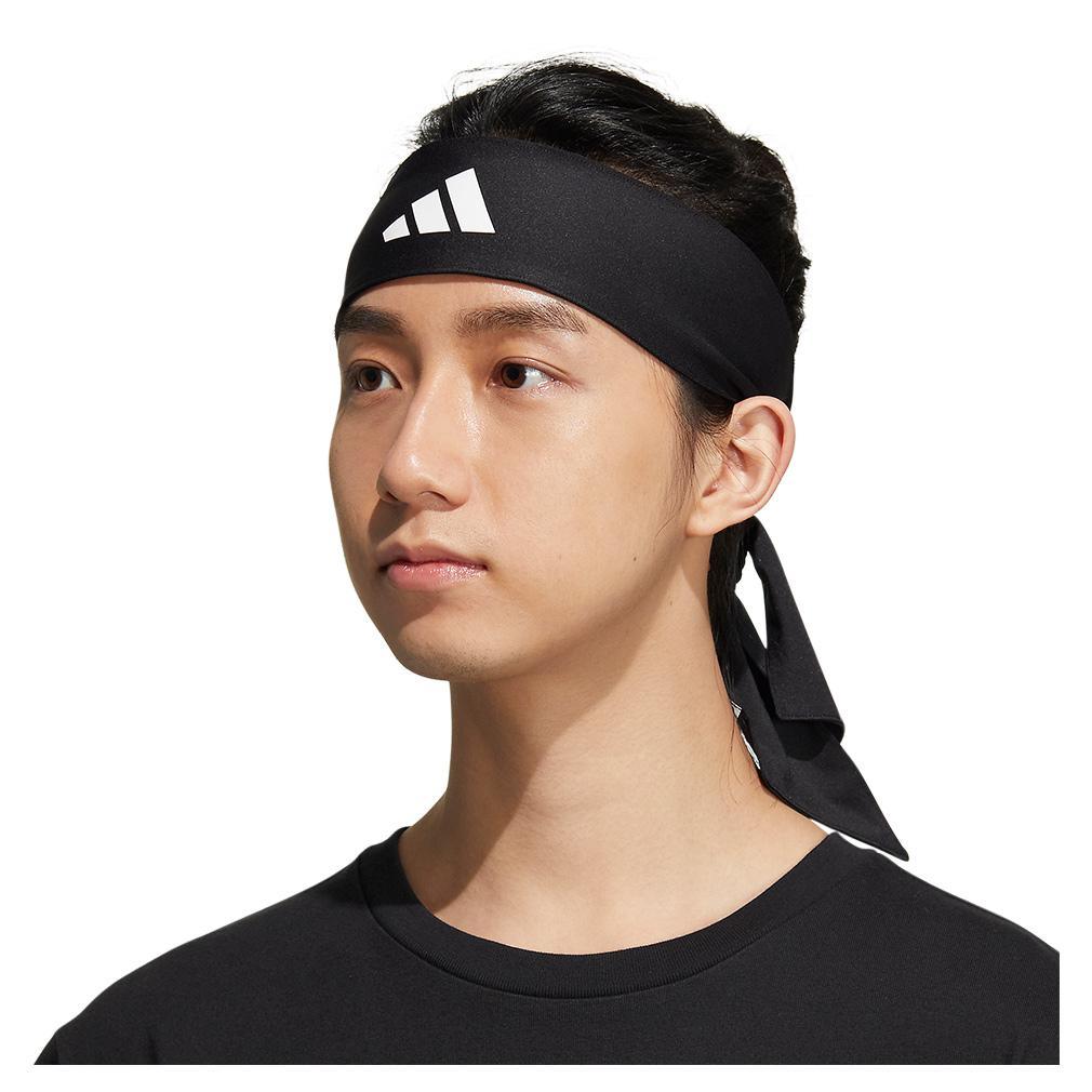 Alphaskin Tie 2 Headband Black and White Womens Apparel ADIDAS