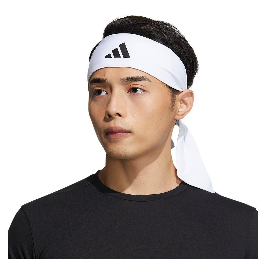 Alphaskin Tie 2 Headband White and Black Womens Apparel ADIDAS