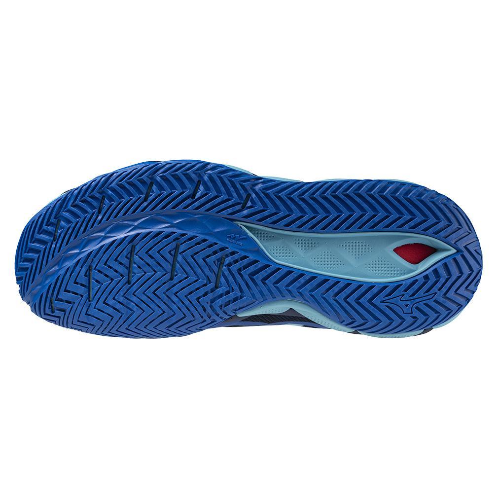 Mens Wave Enforce Tour AC Tennis Shoes Mugen Blue and White TOURNAMENT GEAR MIZUNO