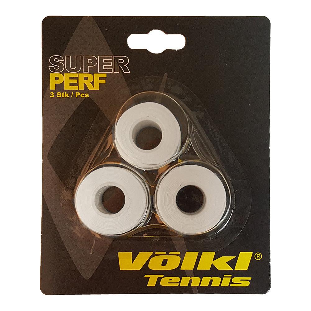 Super Perf Tennis Grip 3 Pack Grips VOLKL White