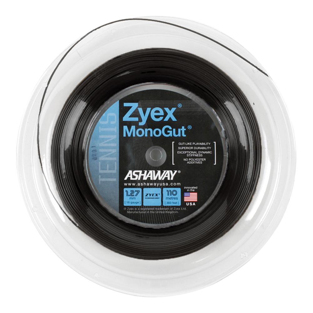 Zyex MonoGut 1.27/16G Tennis String Reel Black Strings ASHAWAY Black