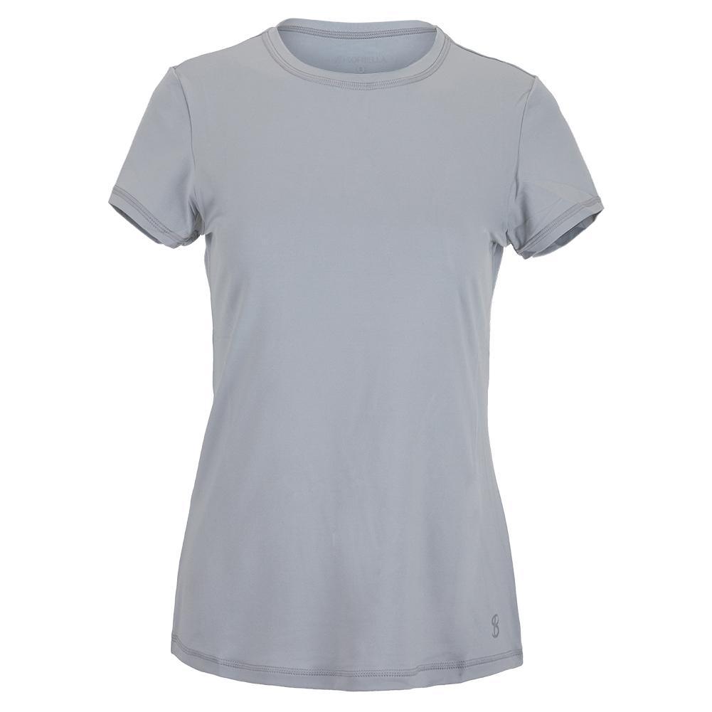 Women's UV Short Sleeve Tennis Top Stone Womens Apparel SOFIBELLA