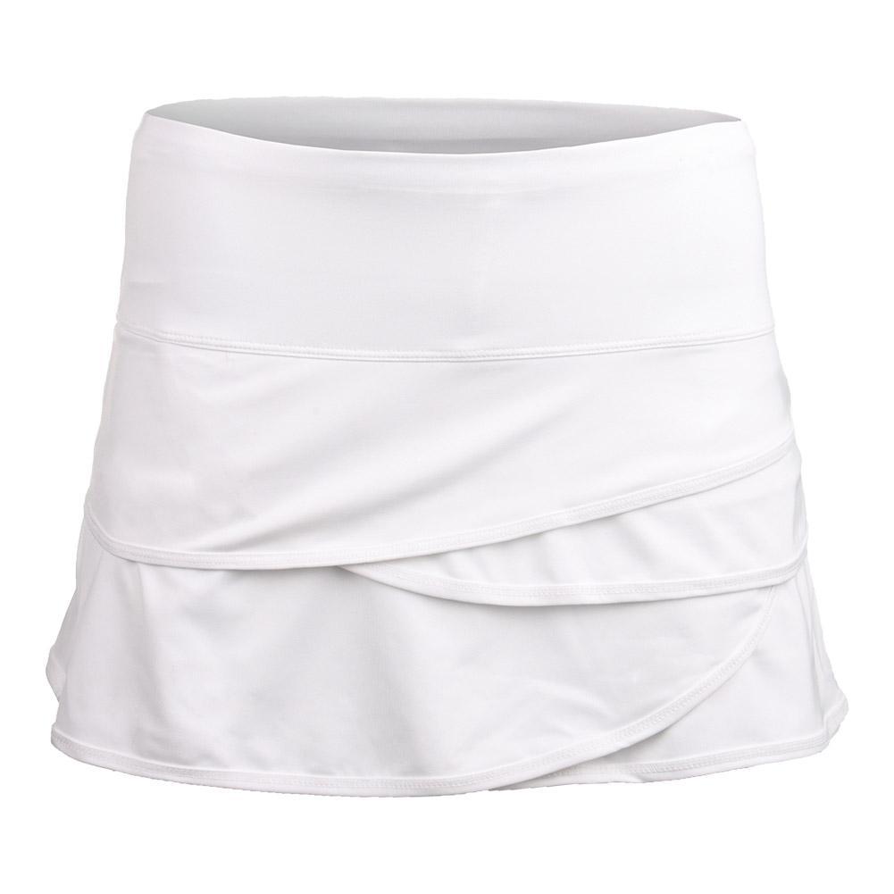 Women`s Scallop Tennis Skort WOMENS APPAREL LUCKY IN LOVE White XS