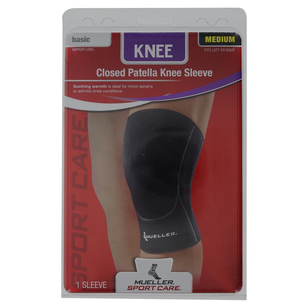 Closed Patella Knee Sleeve Medium SPORTS MEDICINE MUELLER Black