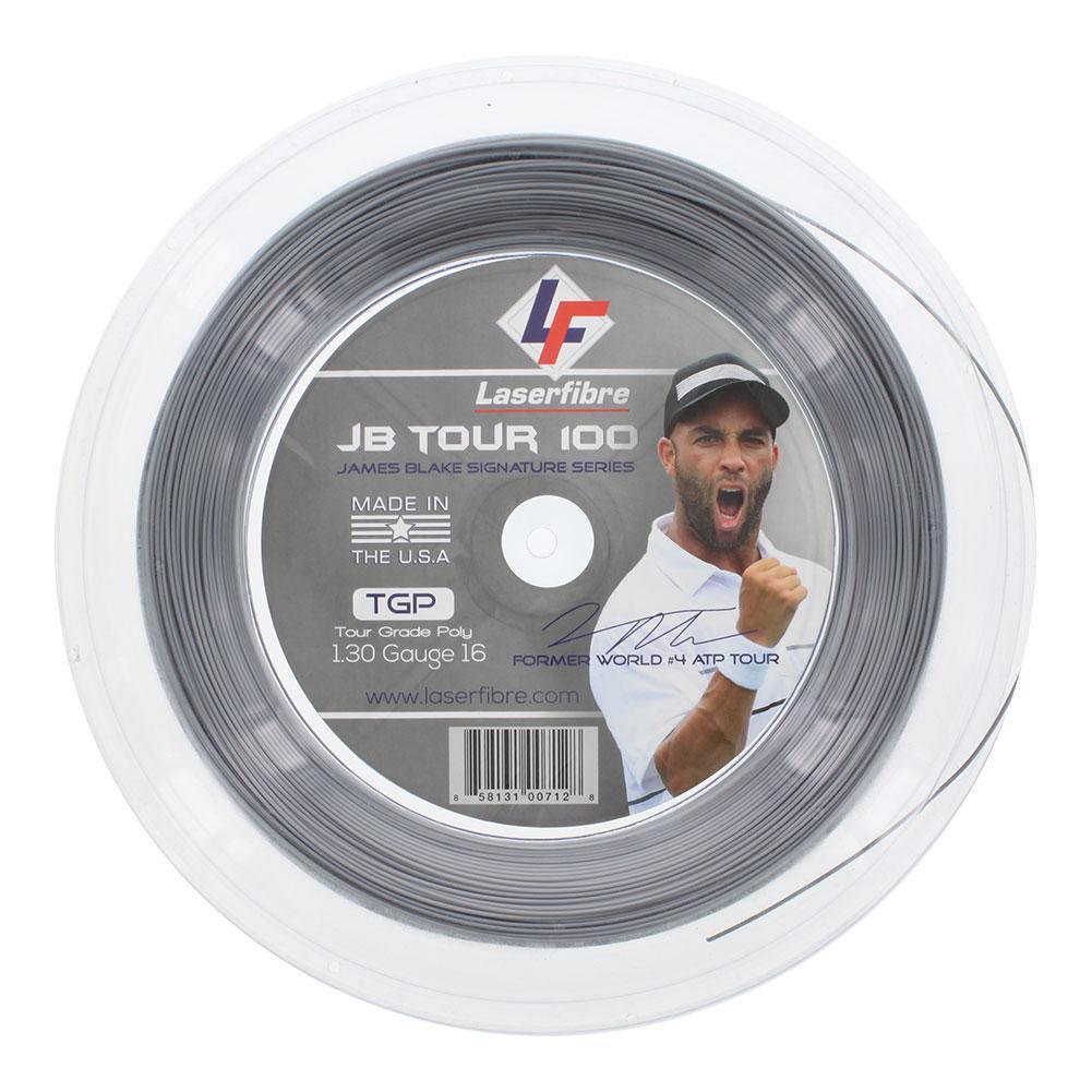 JB Tour 100 Tennis String Reel Silver Strings LASERFIBRE Silver