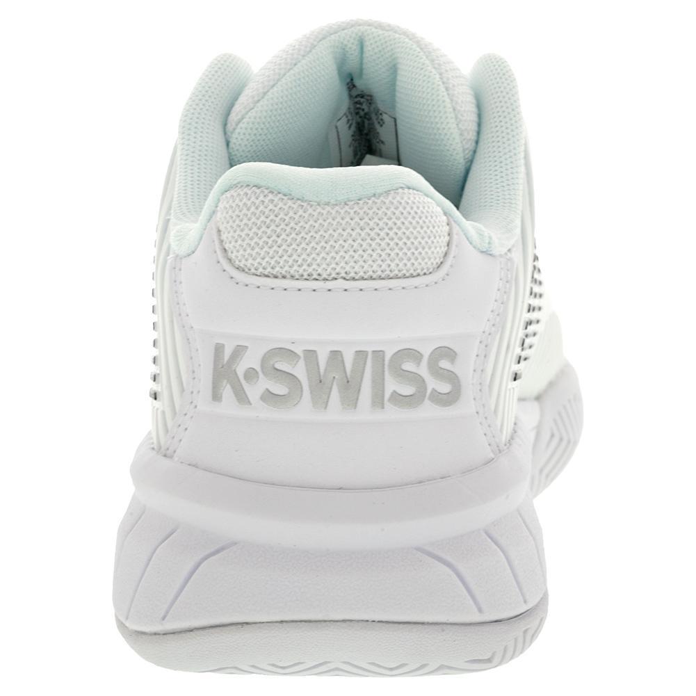 Juniors` Hypercourt Express 2 Tennis Shoes White and Black Top Tennis Shoes K-SWISS