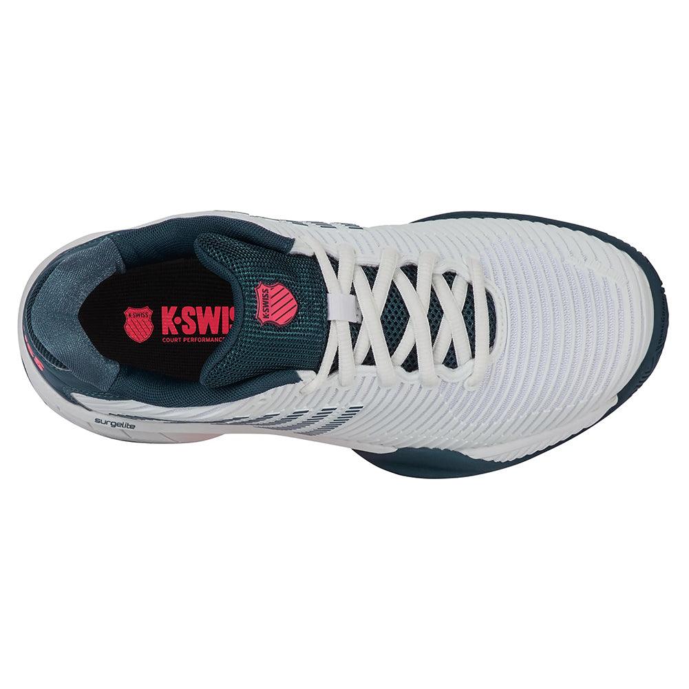 Juniors` Hypercourt Express 2 Tennis Shoes White and Stargazer K-SWISS