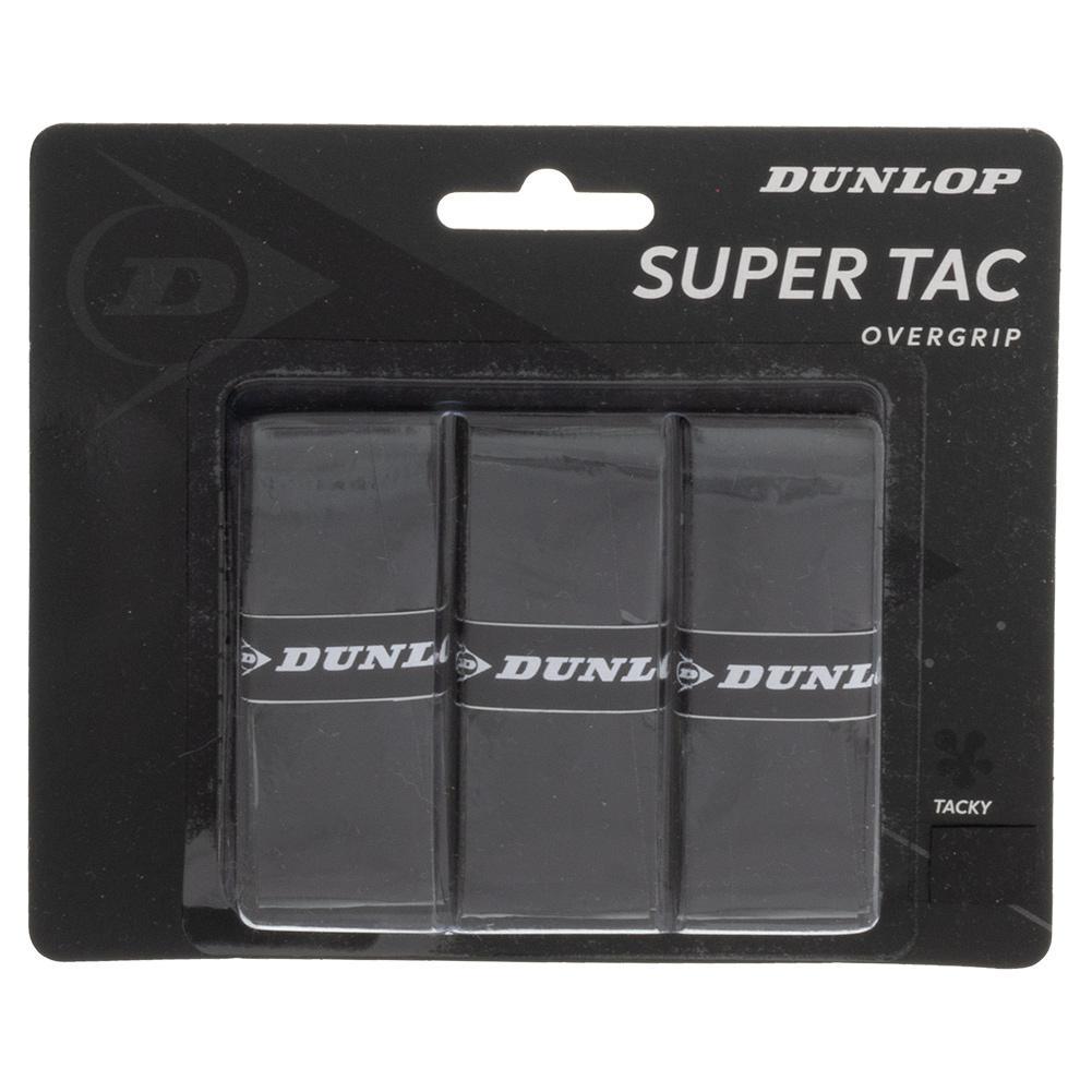 Super Tac Tennis Overgrip 3 Pack Black Other Accessories DUNLOP Black