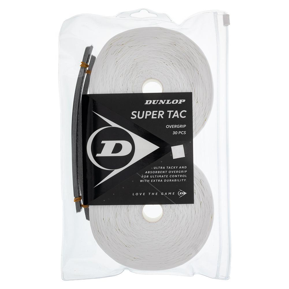 Super Tac Tennis Overgrip 30 Pack White Other Accessories DUNLOP White