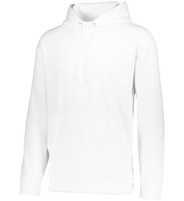 Youth Wicking Fleece Hoodie Junior Team Gear AUGUSTA 005_WHITE S