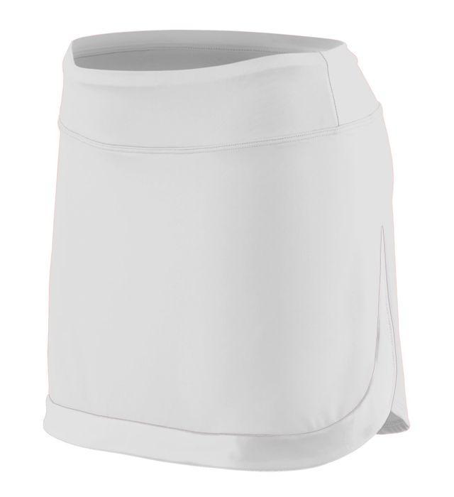 Girls` Action Color Block Skort Junior Team Gear AUGUSTA White/Wht S