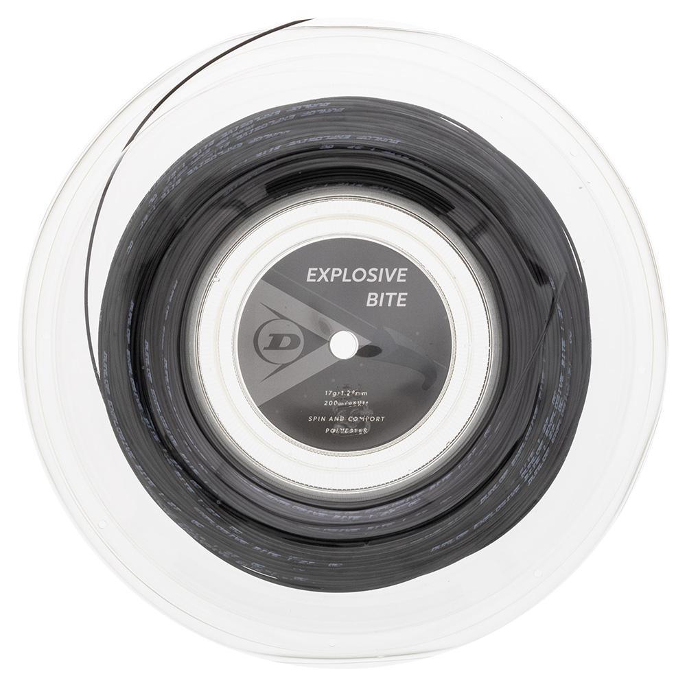 Explosive Bite Black 17G Tennis String Reel Strings DUNLOP Black