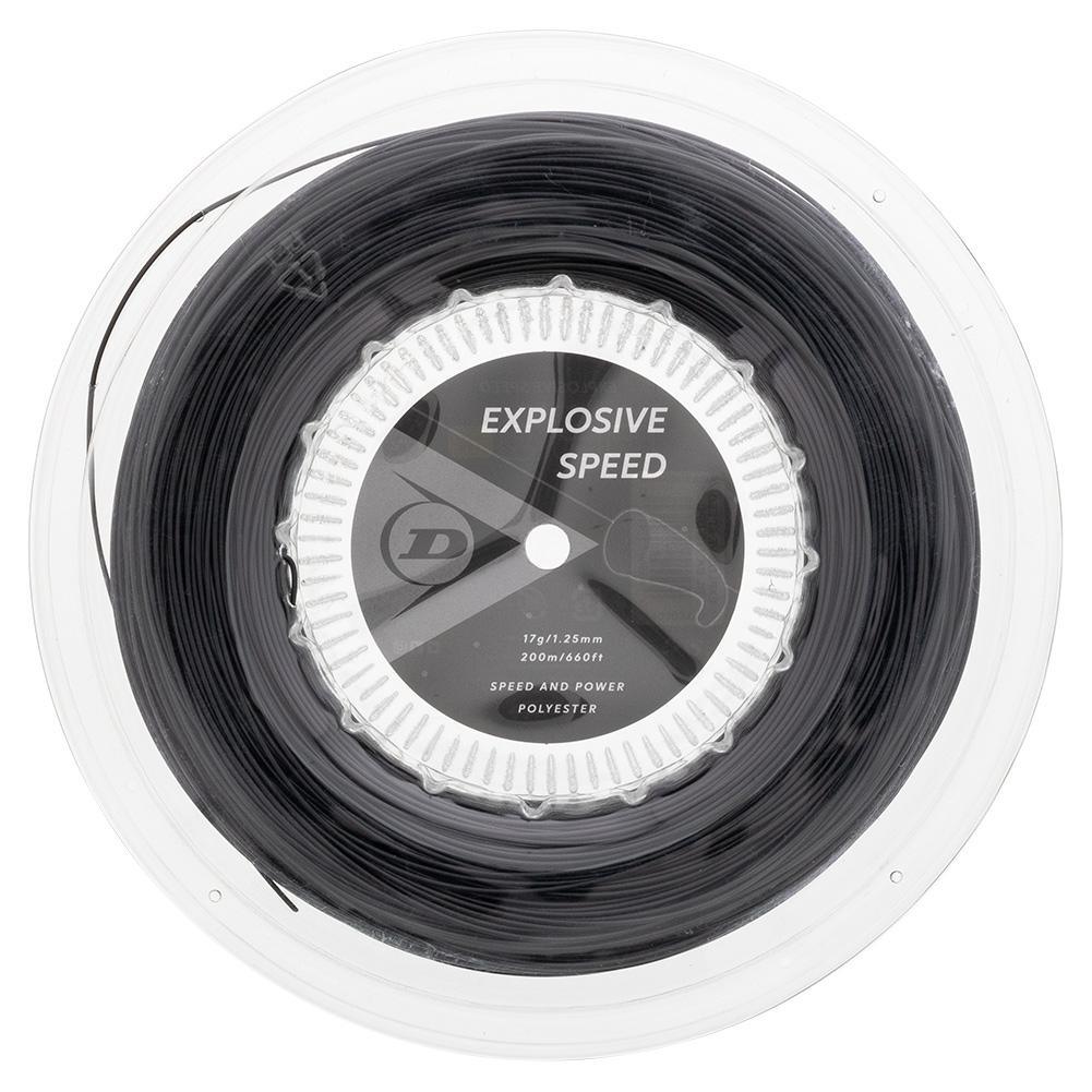 Explosive Speed Black 17G Tennis String Reel Strings DUNLOP Black