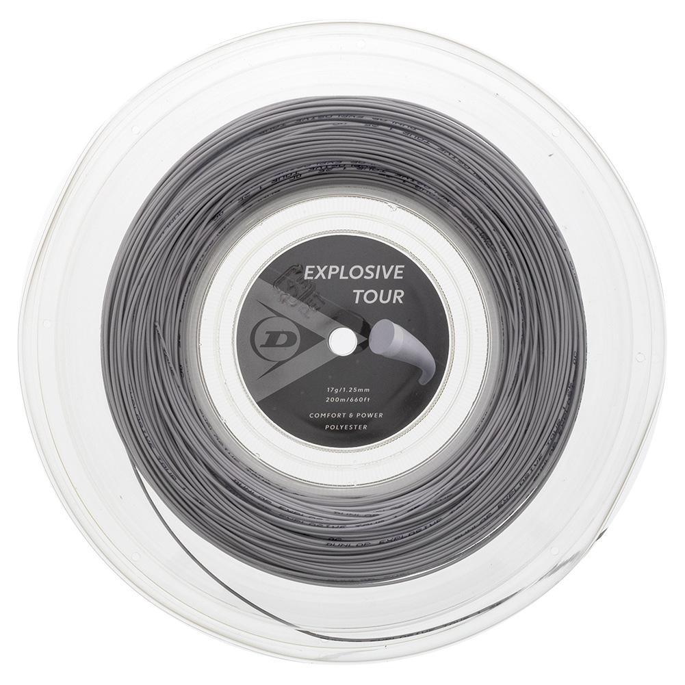 Explosive Tour Silver 16G Tennis String Reel Strings DUNLOP Grey