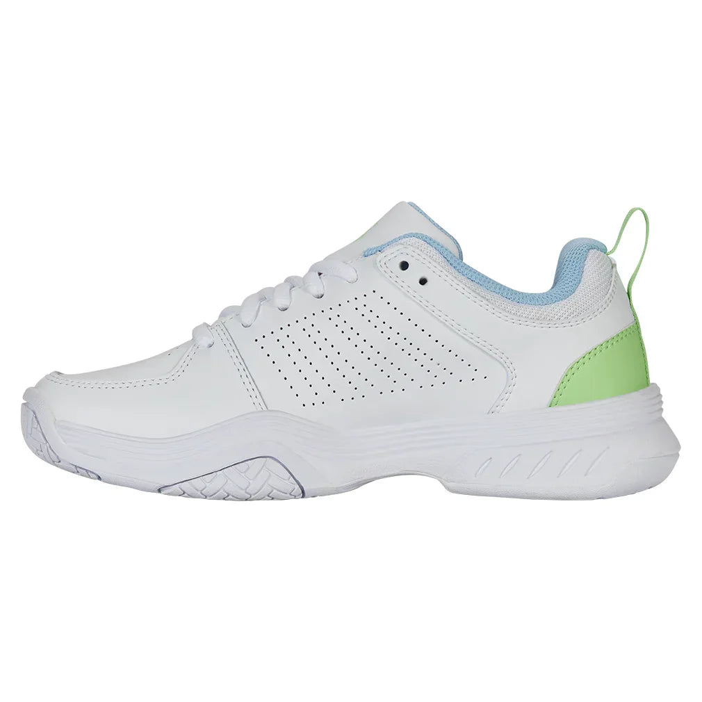 Women`s Court Express 2 Tennis Shoes White and Dutch Canal K-SWISS