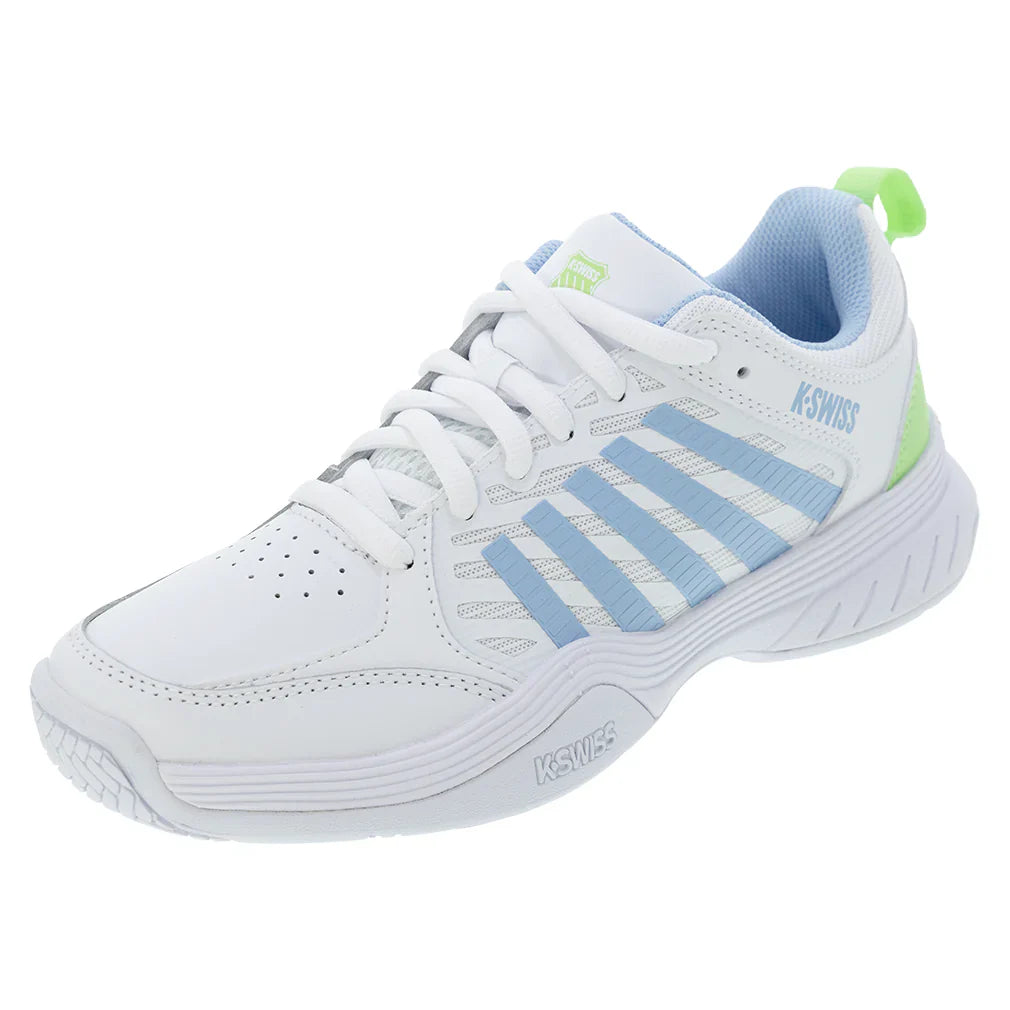 Women`s Court Express 2 Tennis Shoes White and Dutch Canal K-SWISS 5 White