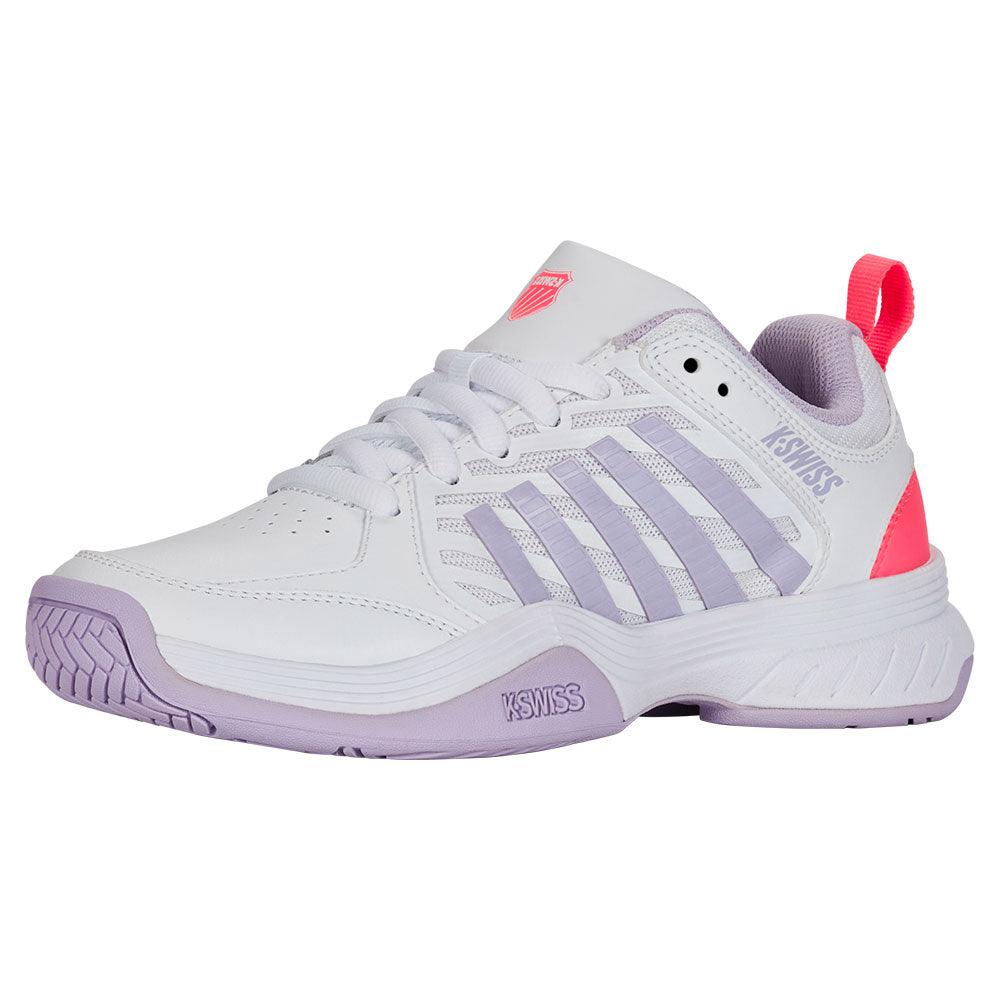 Women`s Court Express 2 Tennis Shoes White and Orchid Petal K-SWISS