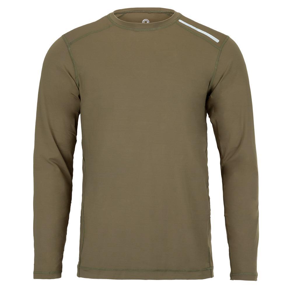 Men's Jet Tee Long Sleeve Tennis Top Training BLOQUV ARMY_GREEN M