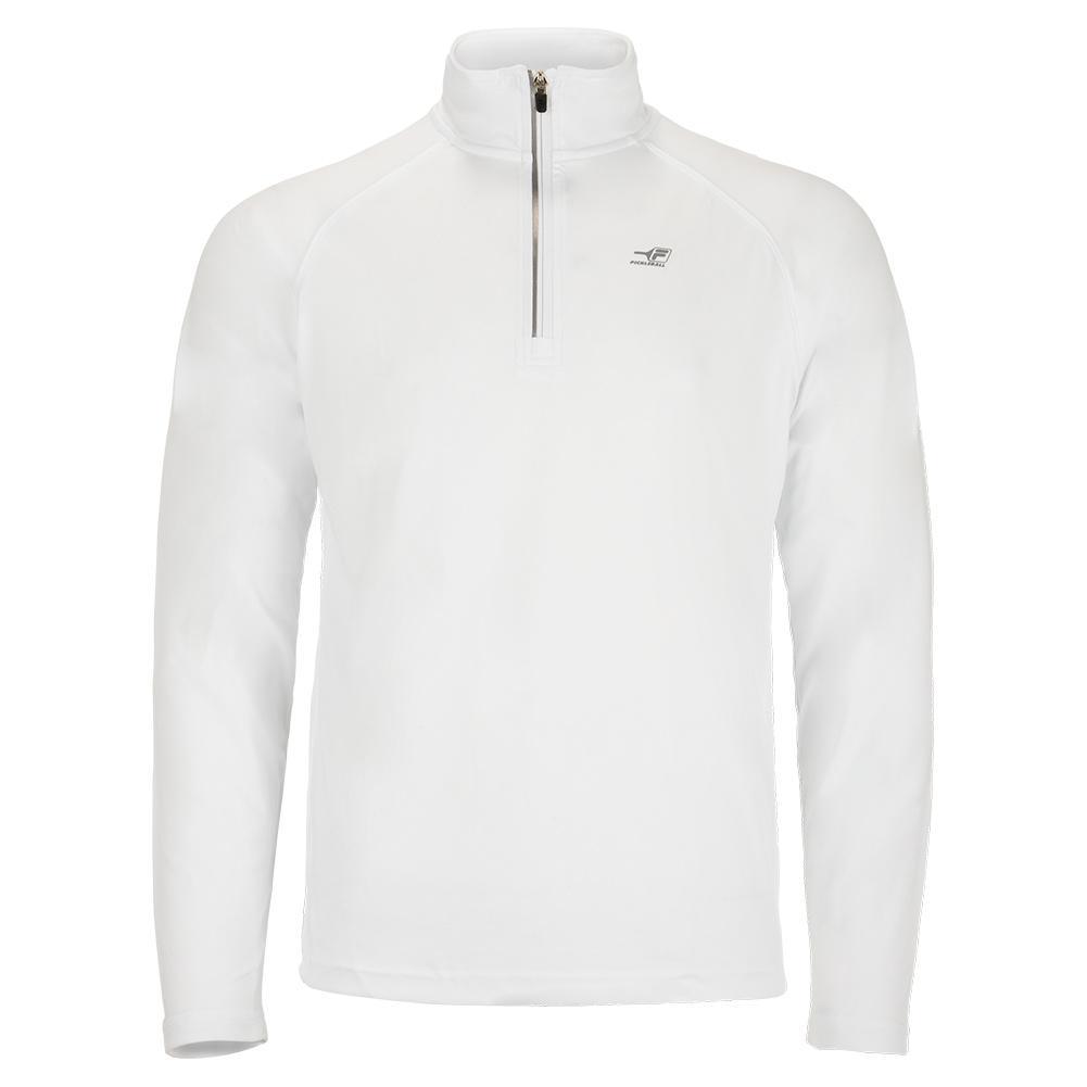 Men`s 1/4 Zip Pickleball Top PICKLEBALL APPAREL FILA White L