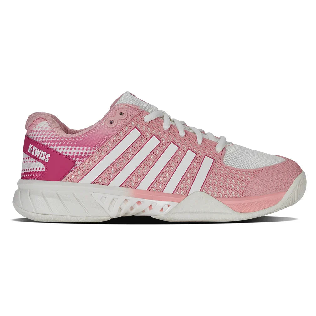 Women`s Express Light Pickleball Shoes Raspberry Sorbet and Cloud Dancer K-SWISS