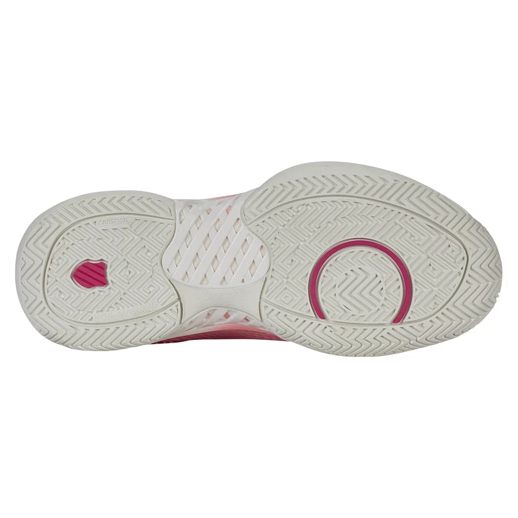 Women`s Express Light Pickleball Shoes Raspberry Sorbet and Cloud Dancer K-SWISS