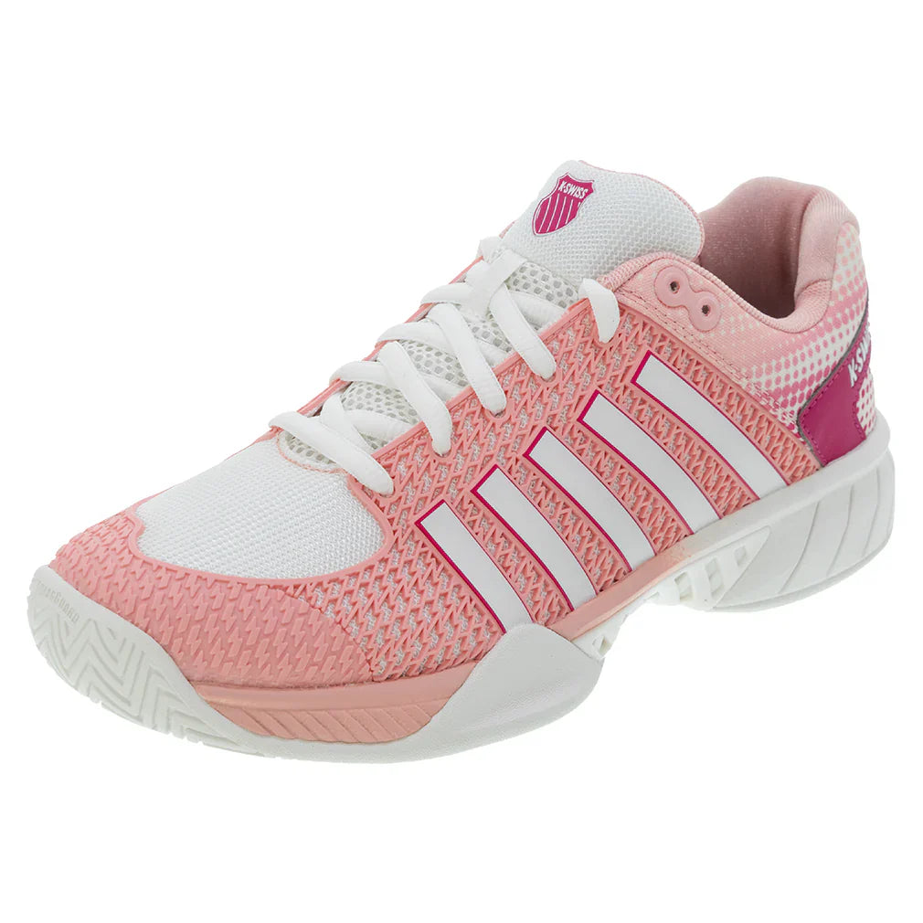 Women`s Express Light Pickleball Shoes Raspberry Sorbet and Cloud Dancer K-SWISS 5 Pink