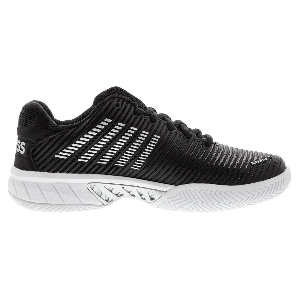 Women's Hypercourt Express 2 Tennis Shoes Black and White Womens Shoes K-SWISS