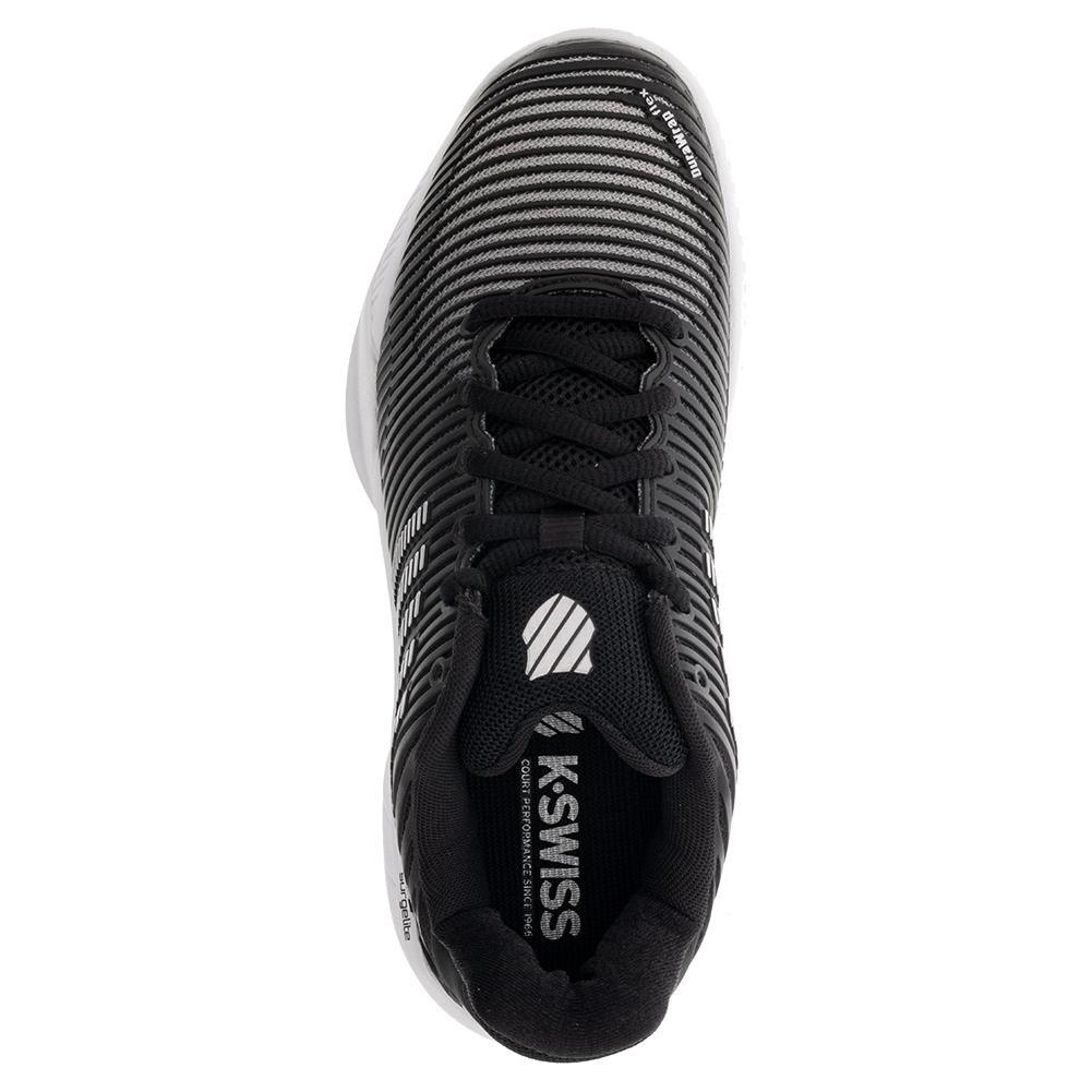 Women's Hypercourt Express 2 Tennis Shoes Black and White Womens Shoes K-SWISS